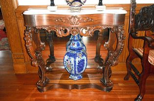 American Rococo Petticoat Console Table