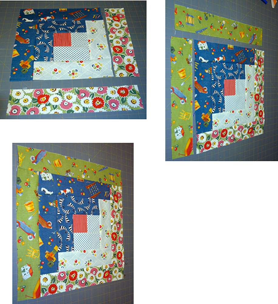Finished sewing quilt blocks