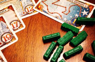 Ticket to Ride game pieces