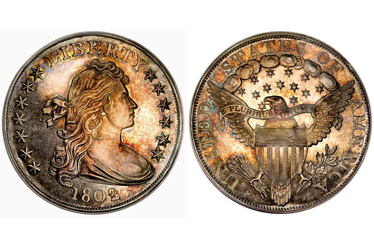 1802年证明悬挂半身像银元