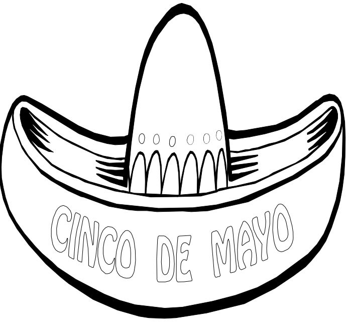 墨西哥帽的短语& # 34;Cinco De mayo # 34;
