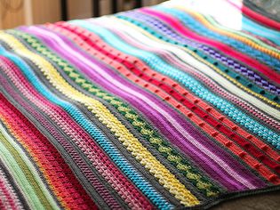 条纹编织毯模式