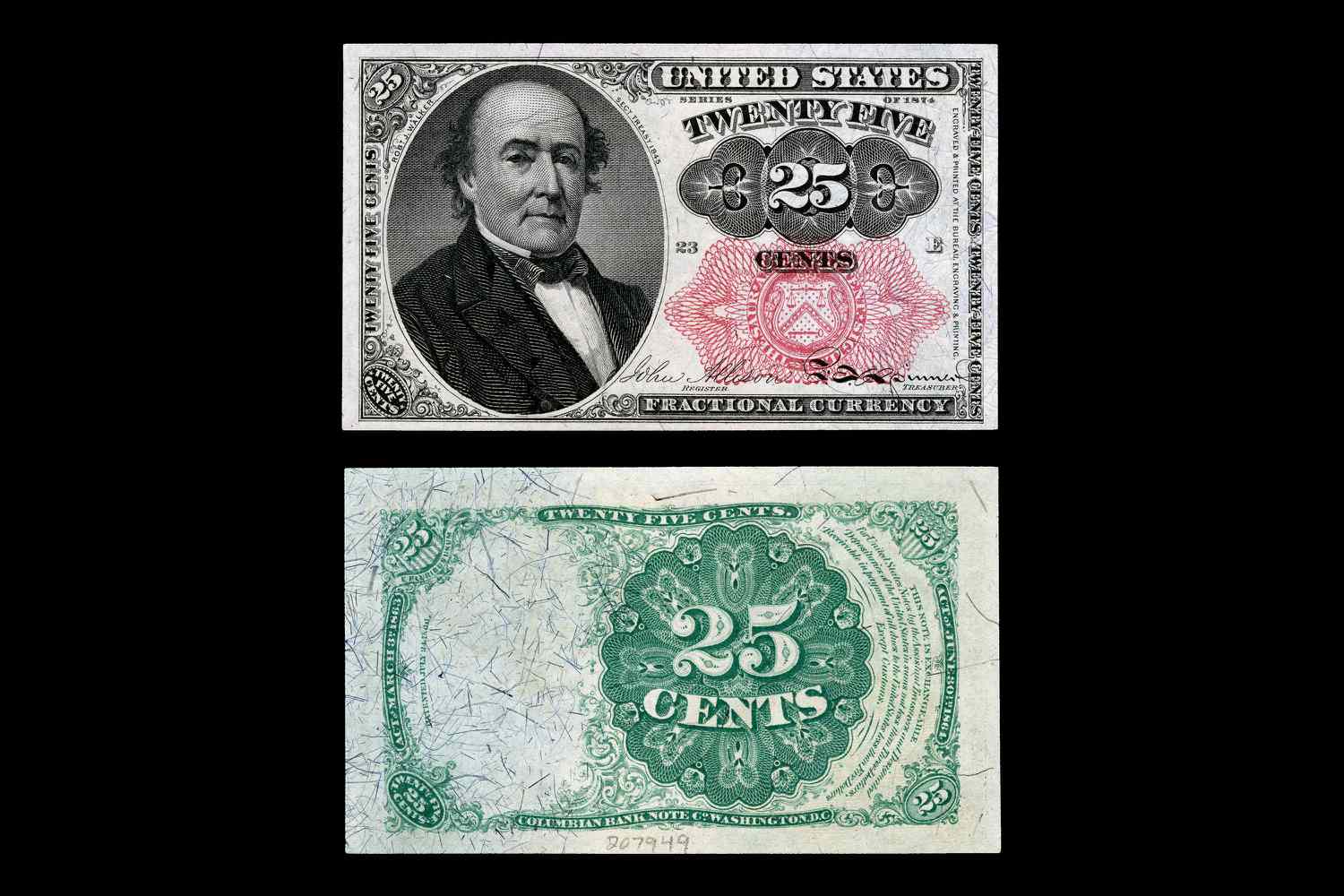 美国分币第五版25分纸币
