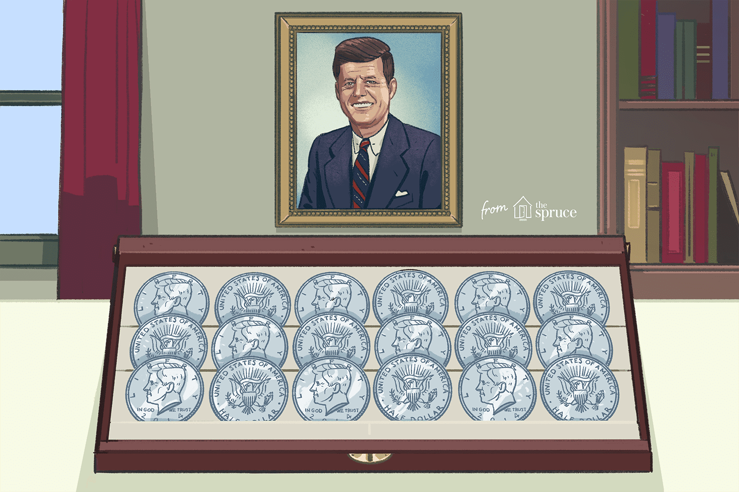 肯尼迪美元的插图