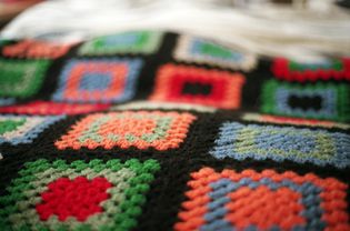 Hand made crochet blanket