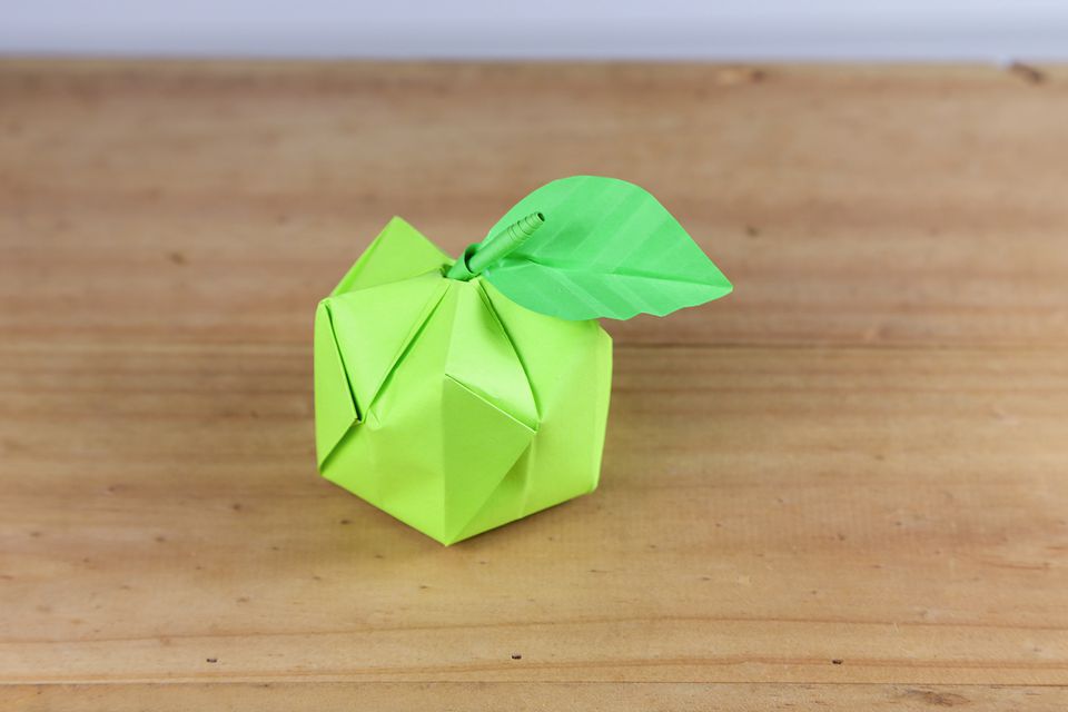一个你可以做折纸苹果