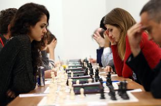 World Champion Plays At The London Chess Classic Competition