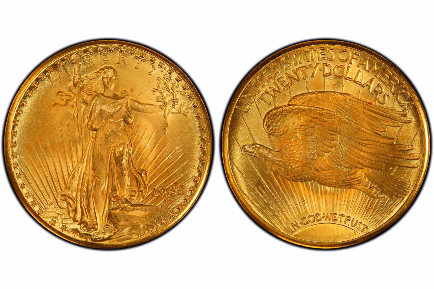 1932年圣高登双鹰20美元金币