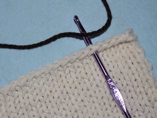 单钩针围绕编织