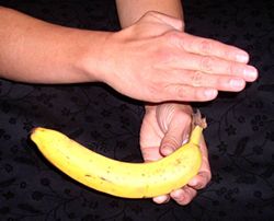 showing banana trick