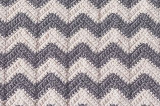 a ripple crochet blanket