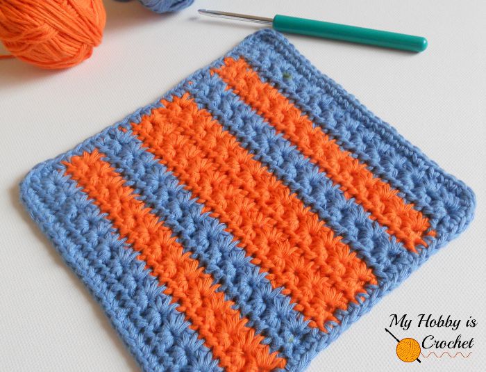 Star Stitch Washcloth Free Crochet Pattern