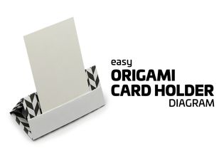 easy origami card holder instructions