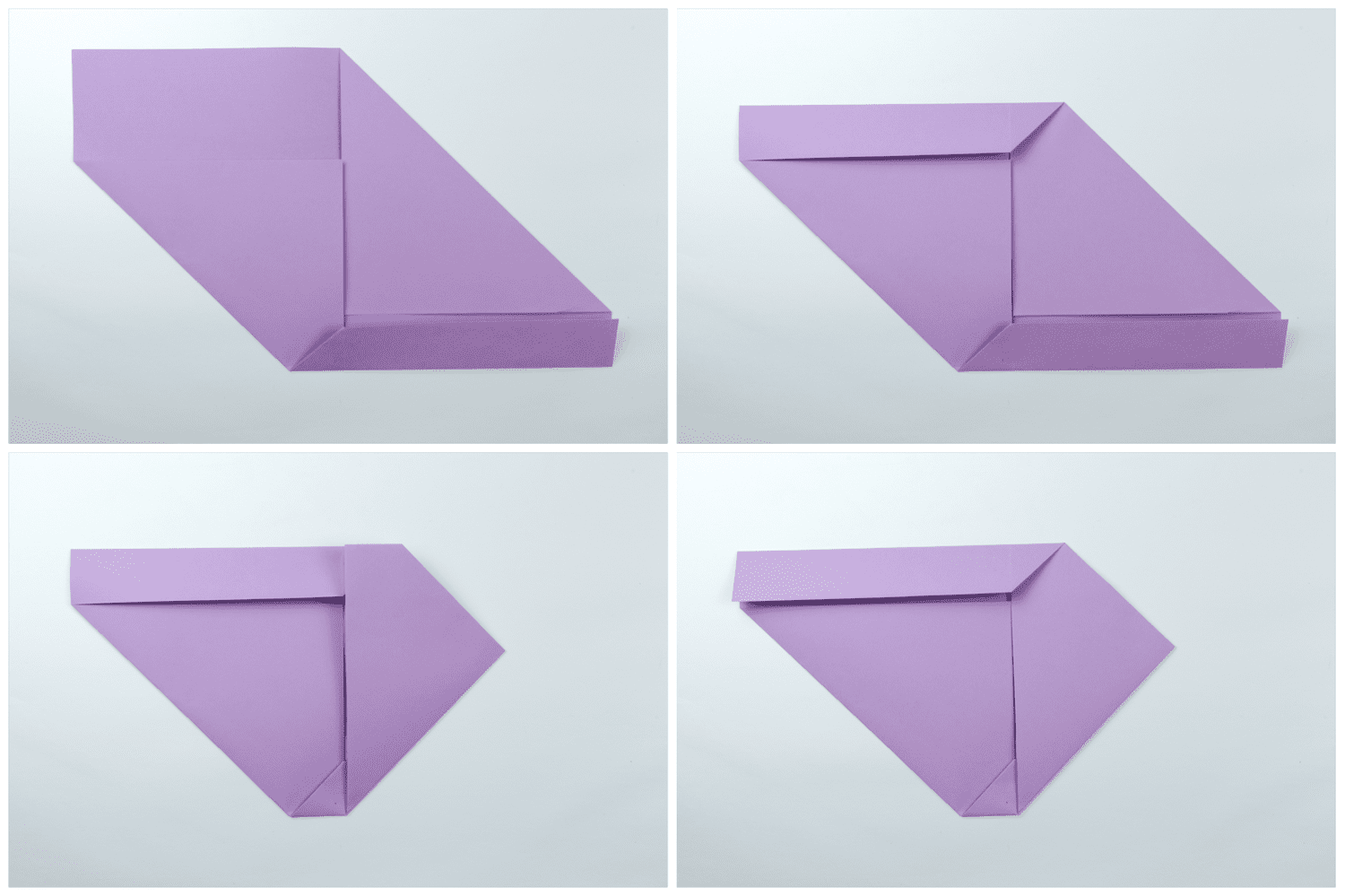 简单的折纸字母折叠步骤2
