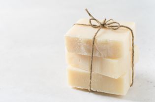 Handmade soap, spa and body care concept, wellness