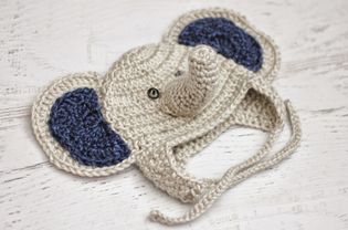 Crochet Baby Elephant Hat Free Pattern