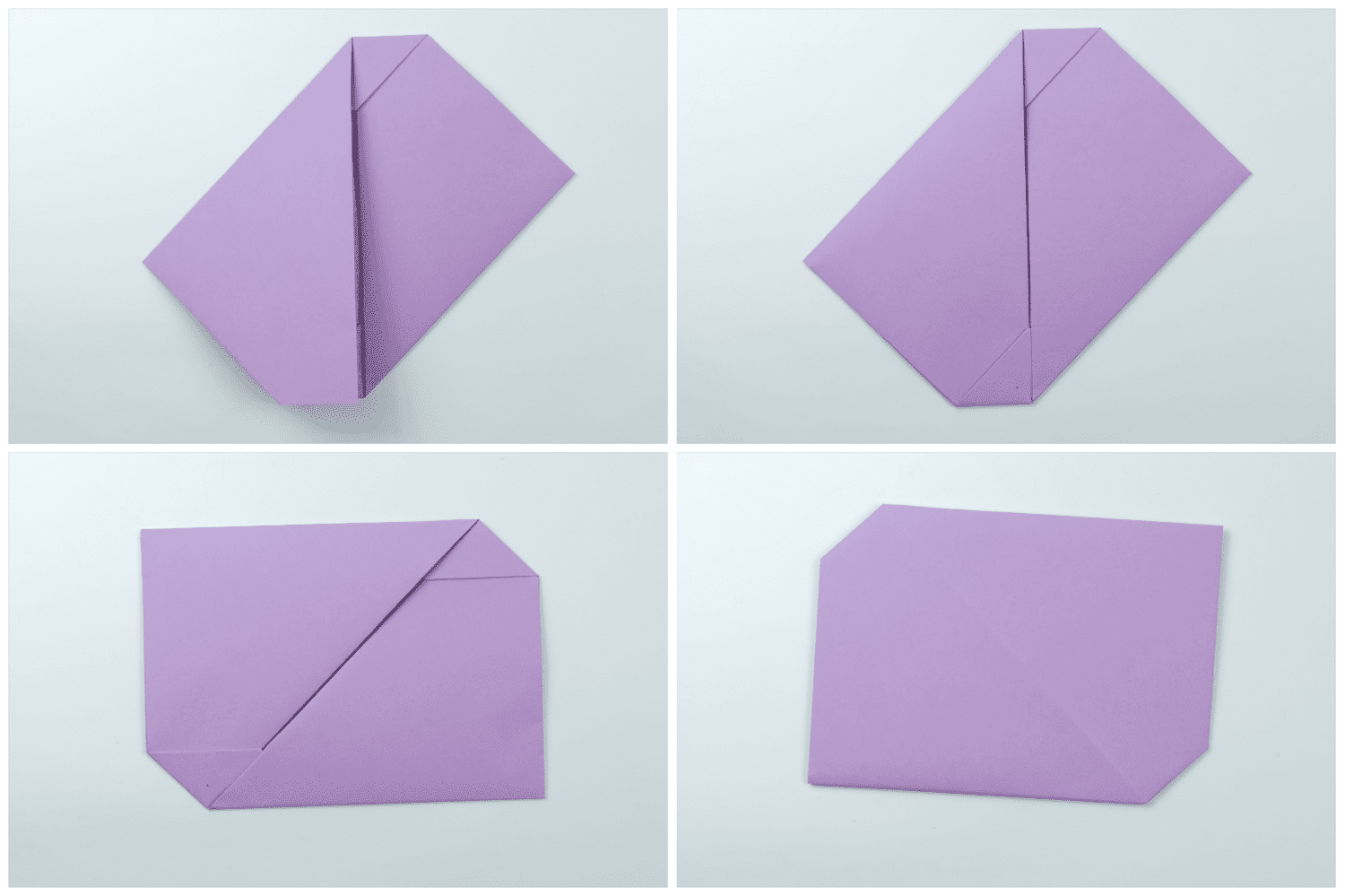 简单的折纸字母折叠步骤3