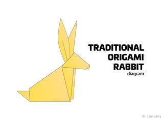 传统的折纸兔指令