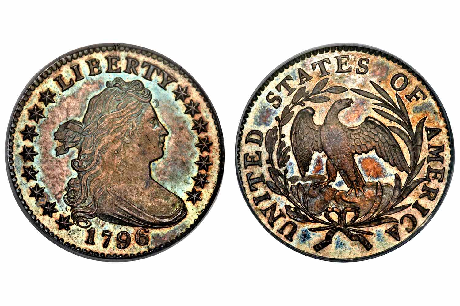 1796年半身像一角硬币