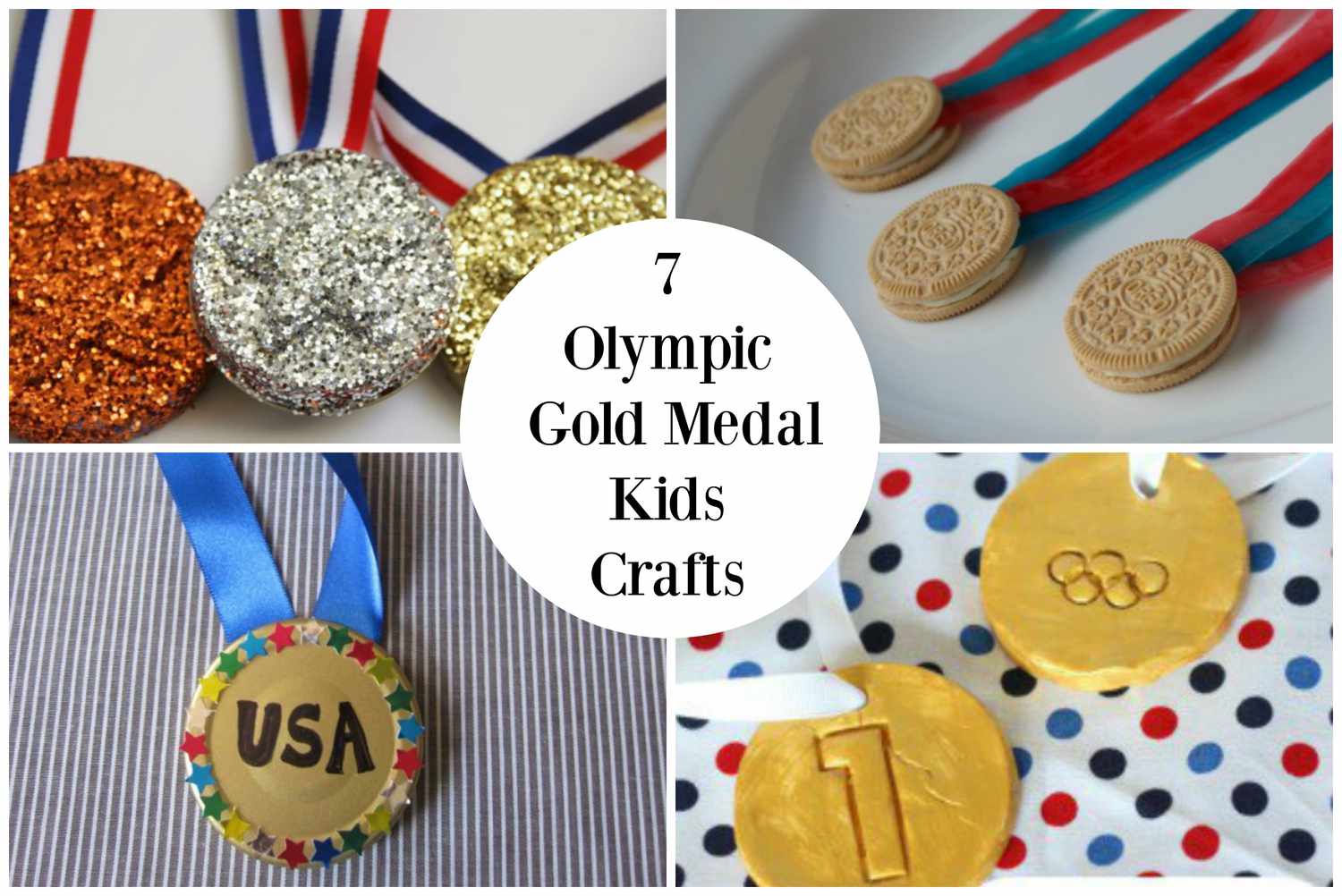 7枚奥运儿童工艺品金牌
