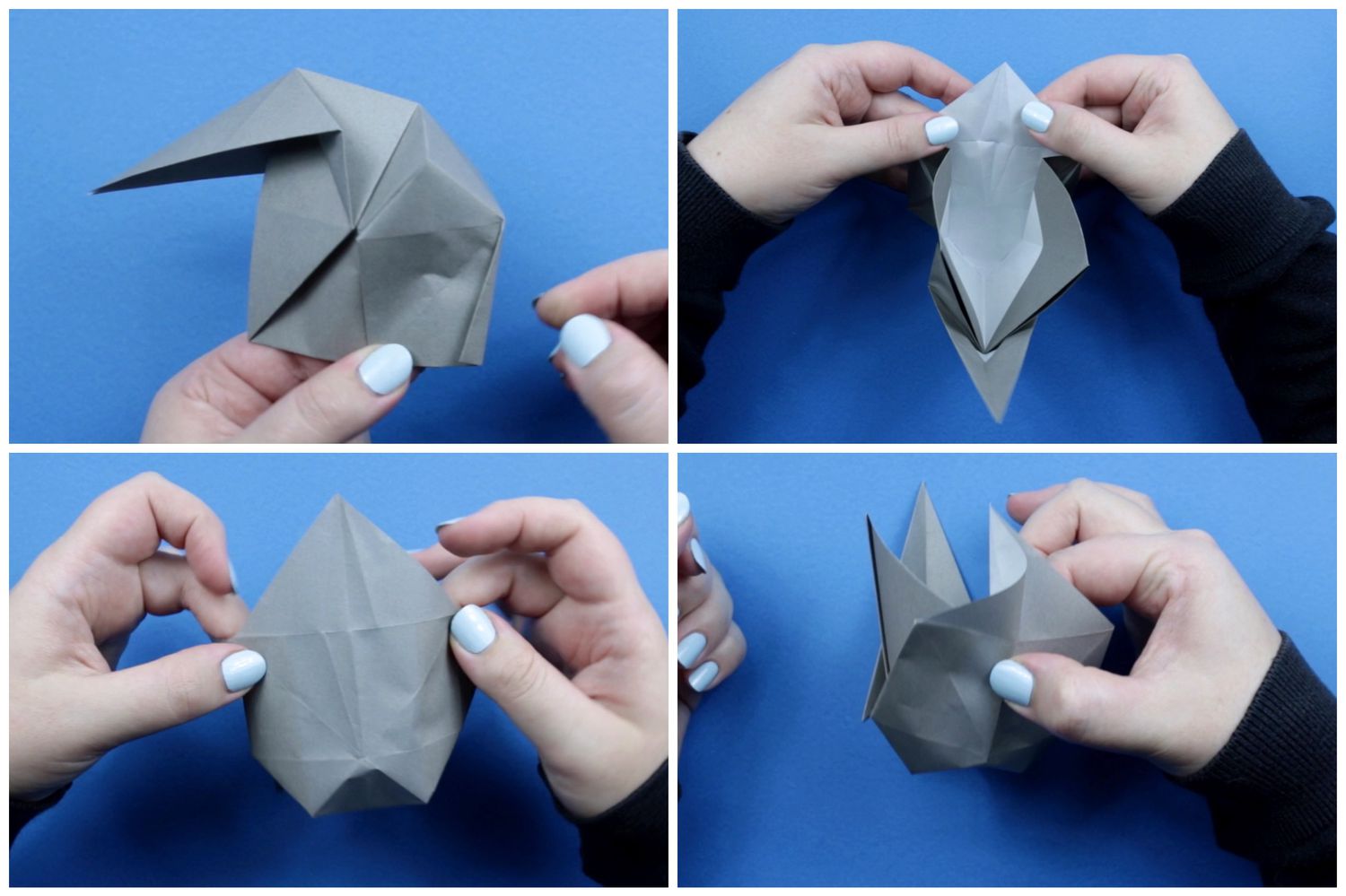 折纸大象教程步骤九