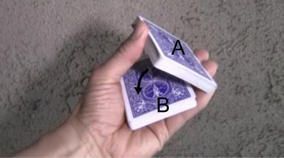 单手切的纸牌魔术