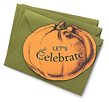 A Pumpkin-Shaped Halloween Party Invite
