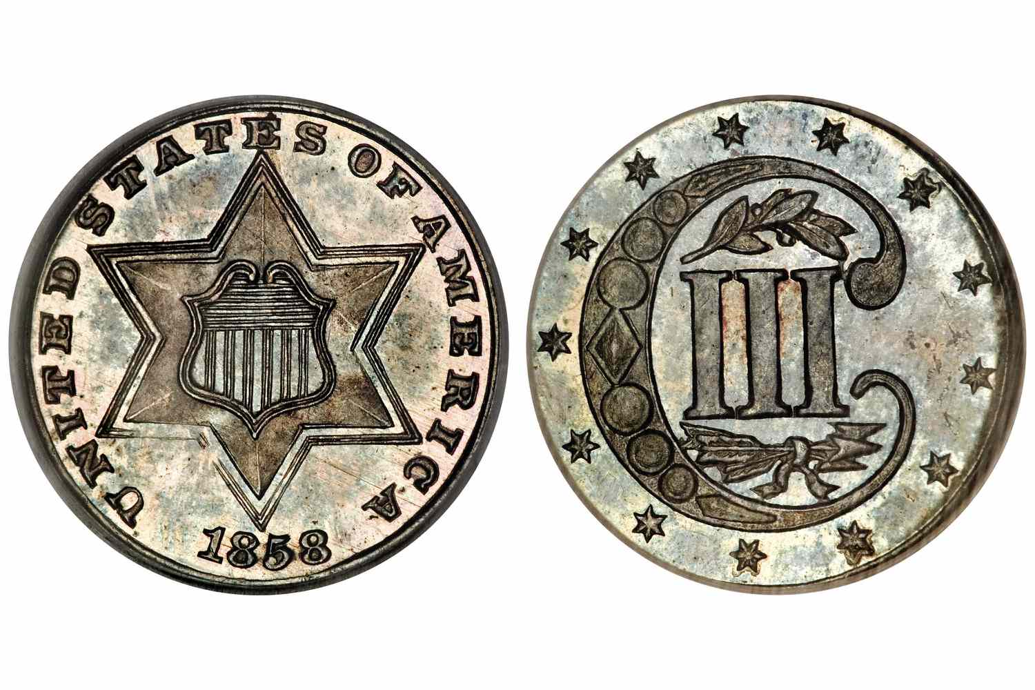 1858年三分银币