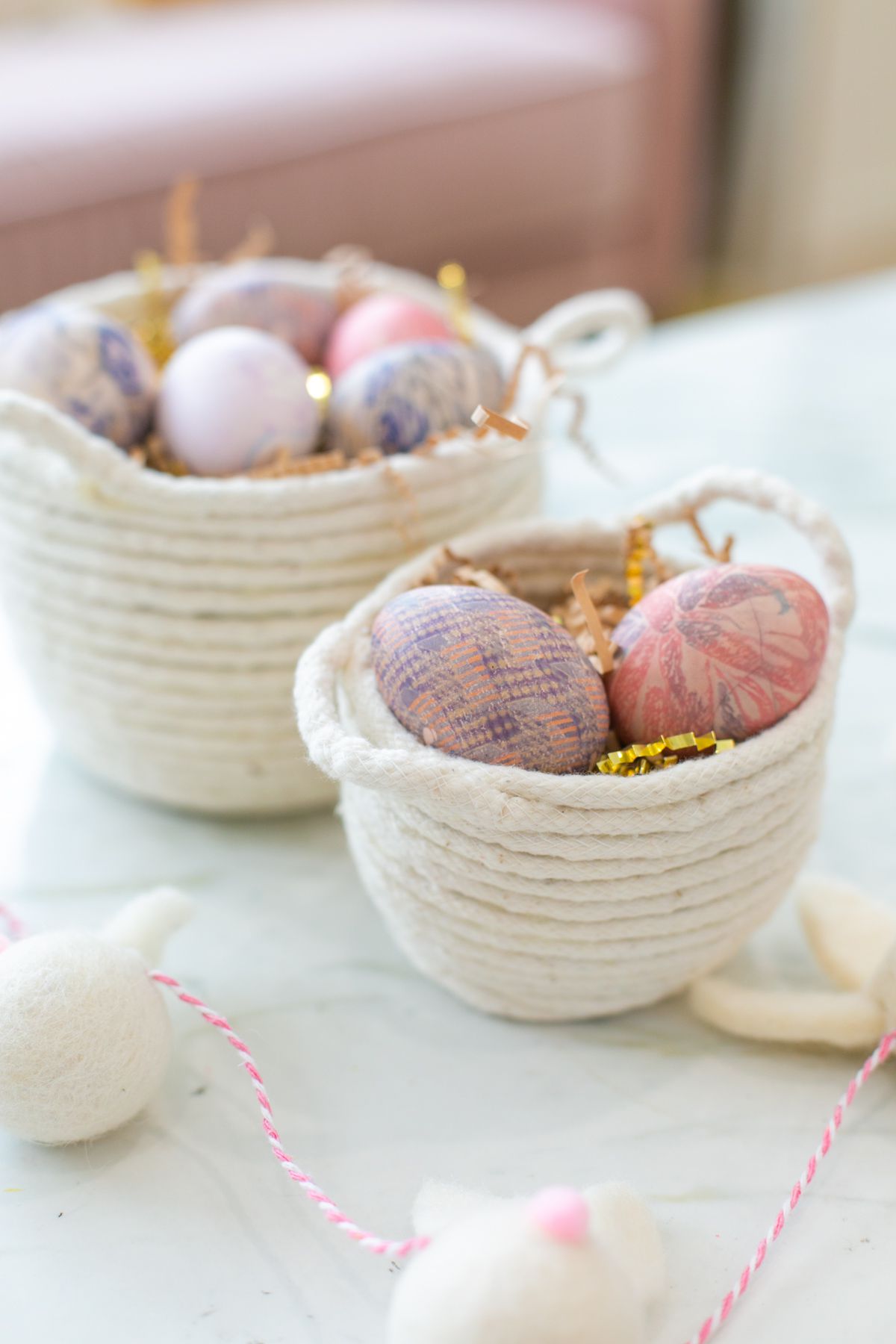 丝绸扎染复活节彩蛋