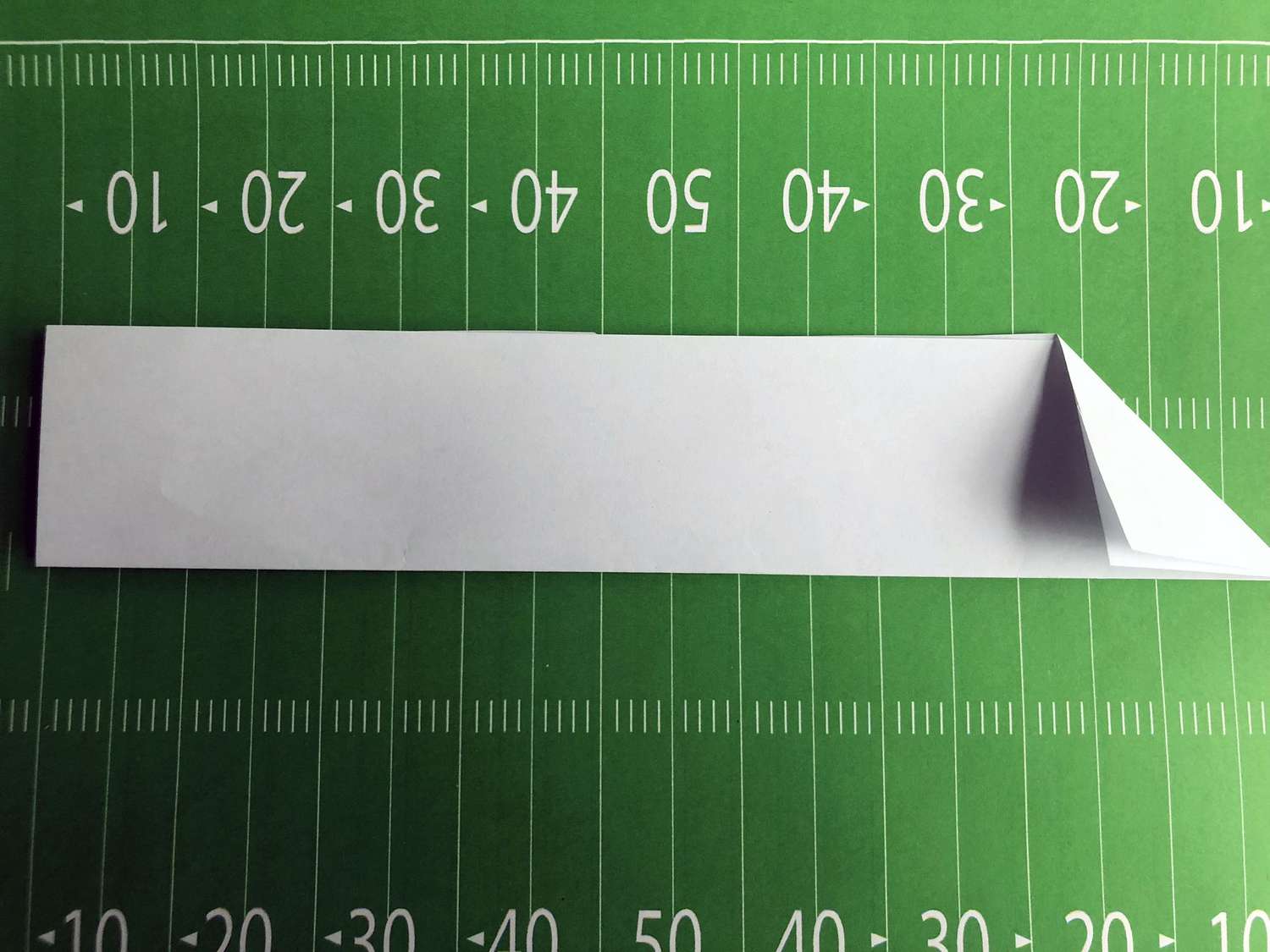 first paper football fold
