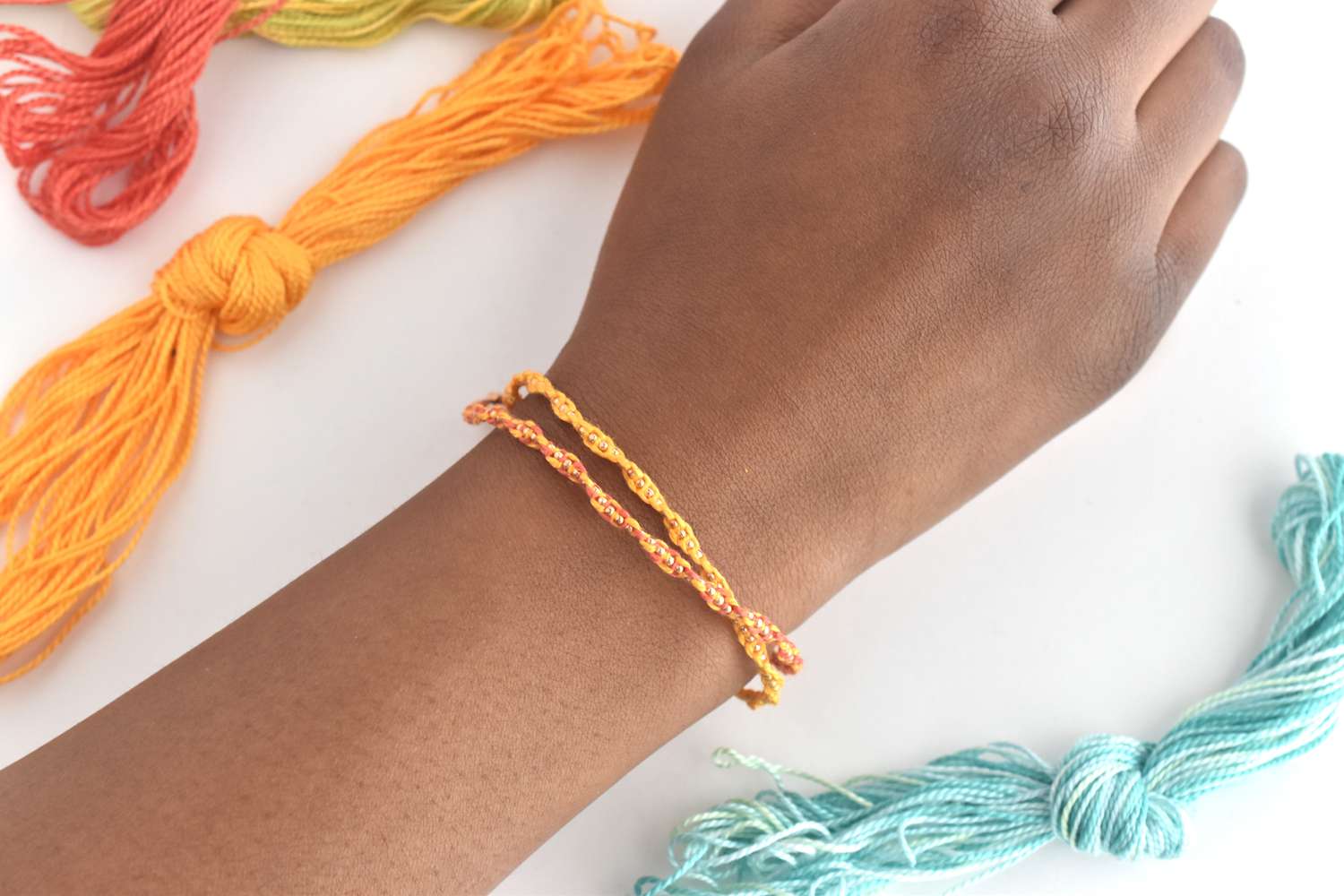 How to Make Knotted Chain Friendship Bracelets