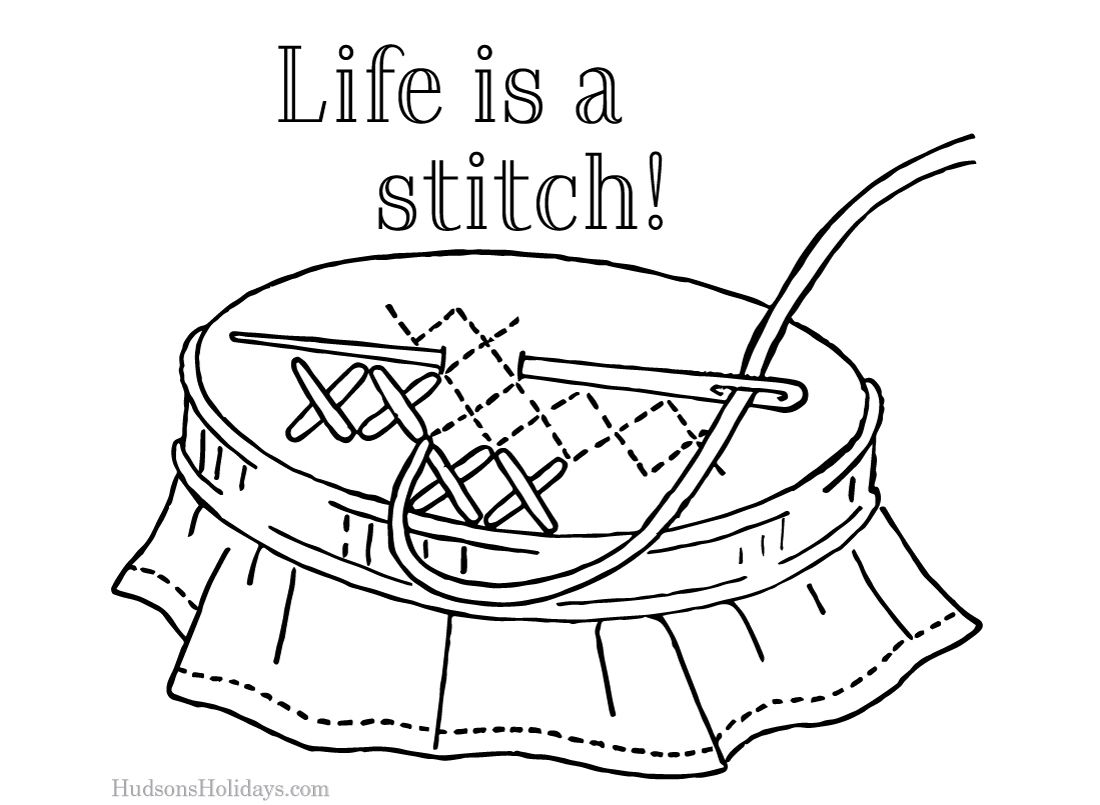 生活是一种针的刺绣图案