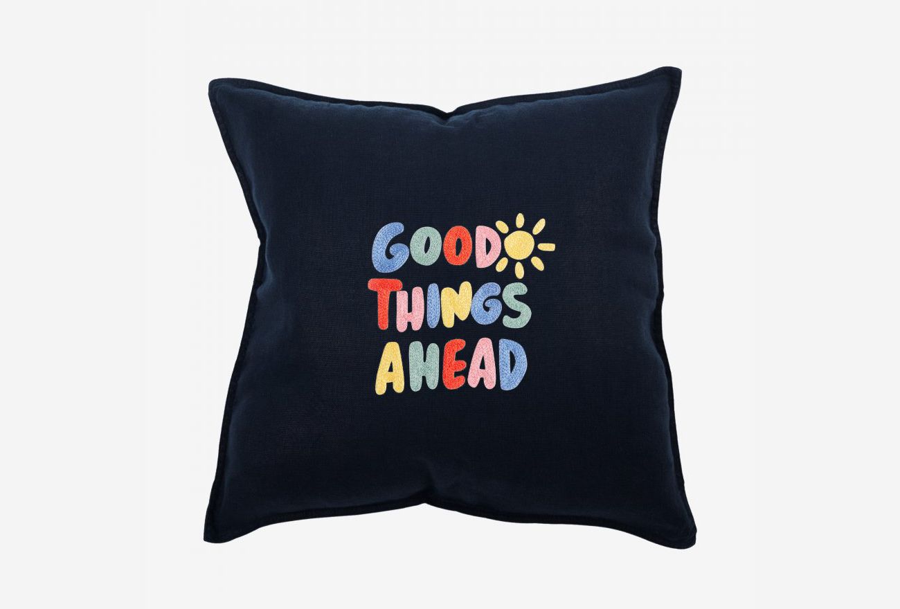 Good Things Ahead Text Embroidery Pattern