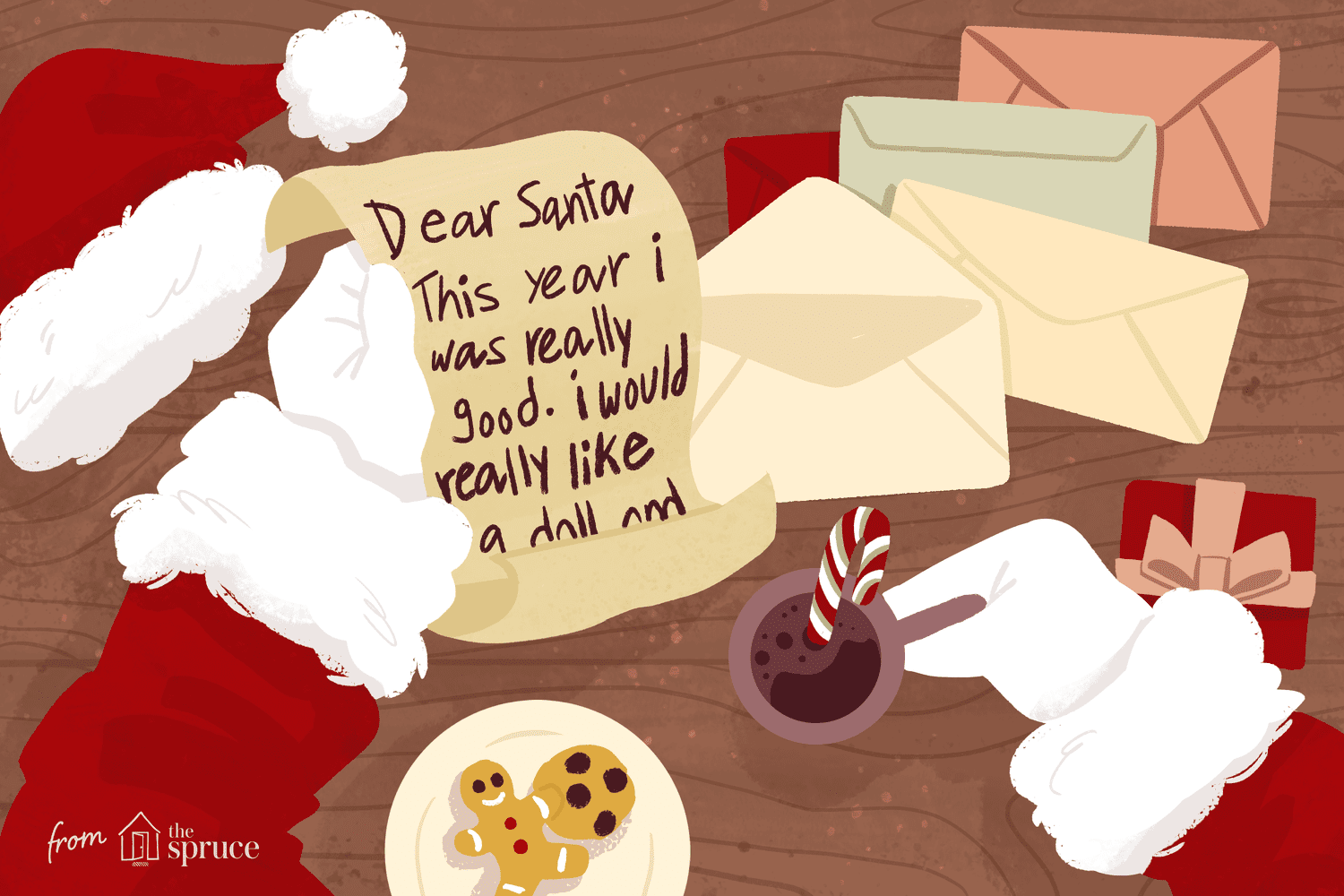illustration of free letter to santa template