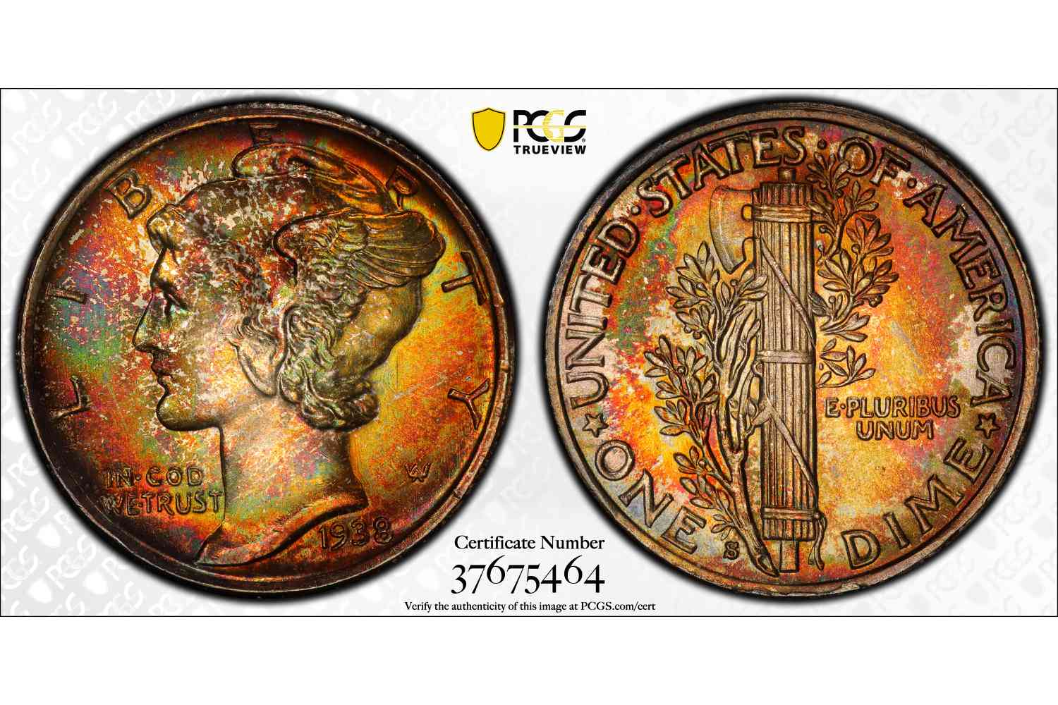 1938-S水星硬币被PCGS评为MS-68+