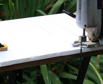 Cutting gatorfoam board with a power jigsaw