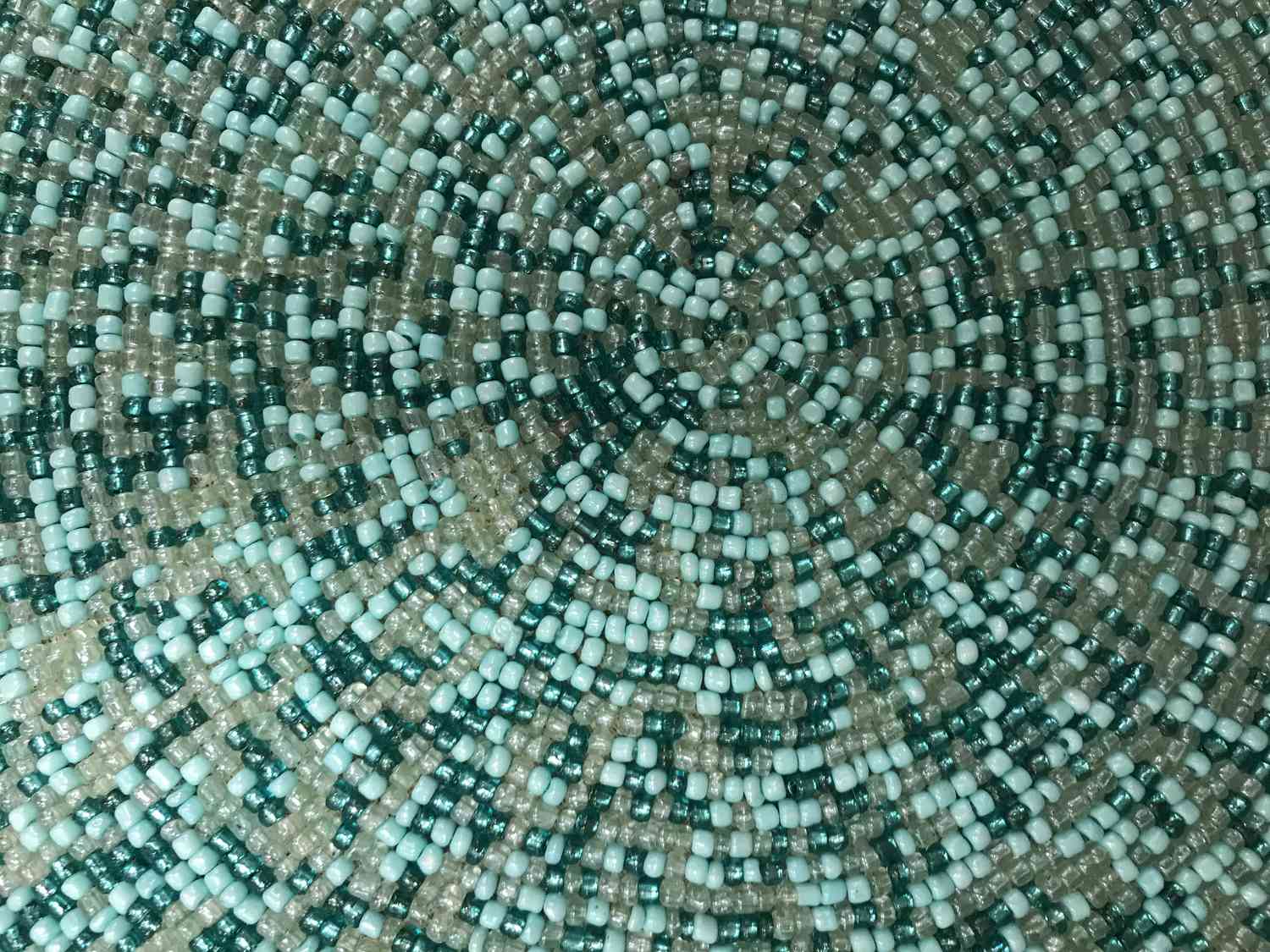圆的一部分垫布塑料制成的珠子