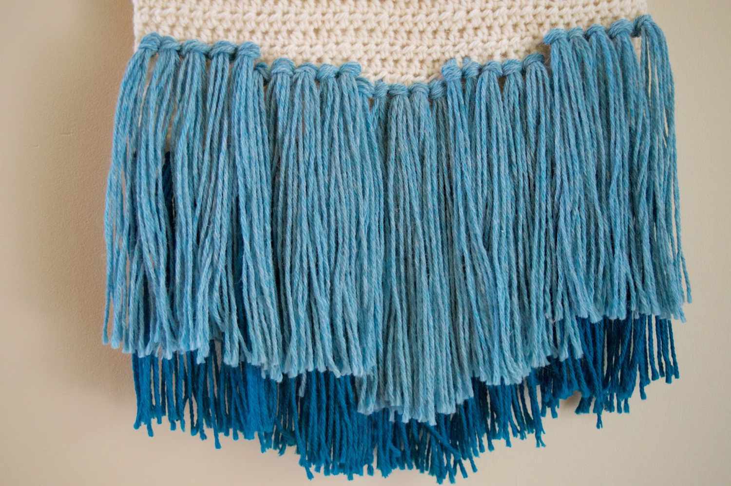 Crochet Wall Hanging with Fringe
