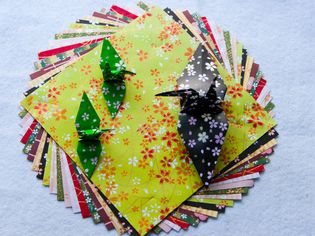 日本折纸和鹤