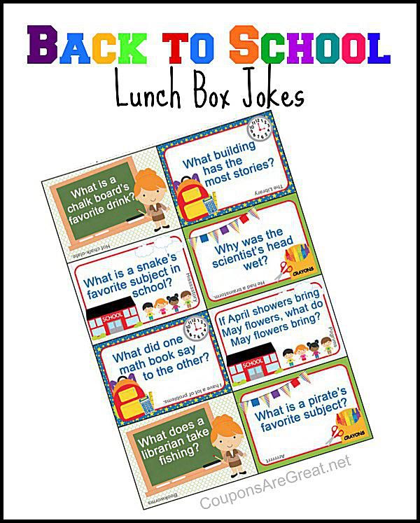 一张回学校午餐盒的笑话。