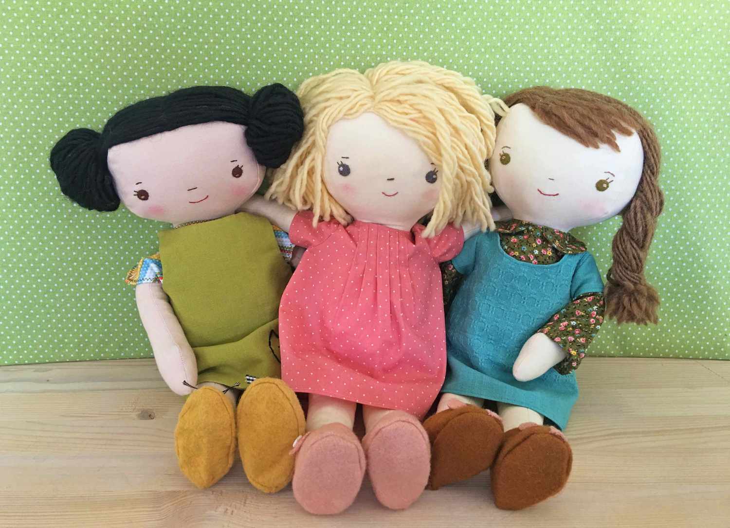 Kit, Chloe & Louise Doll Sewing Pattern