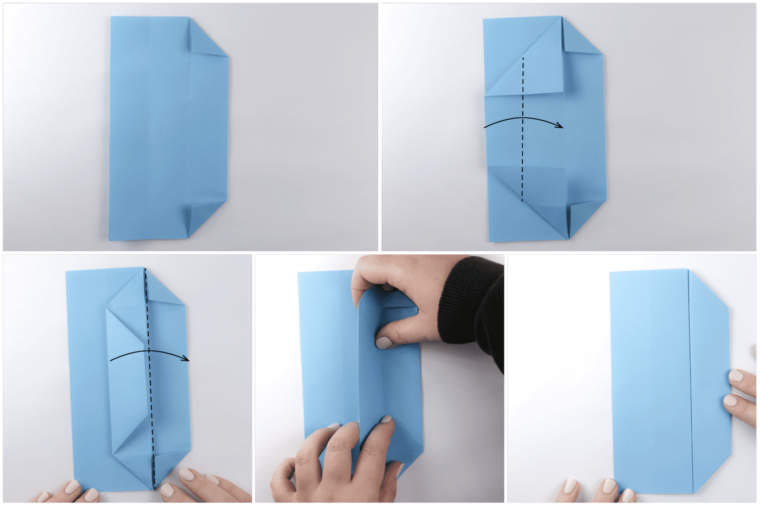 简单的矩形折纸盒子步骤4