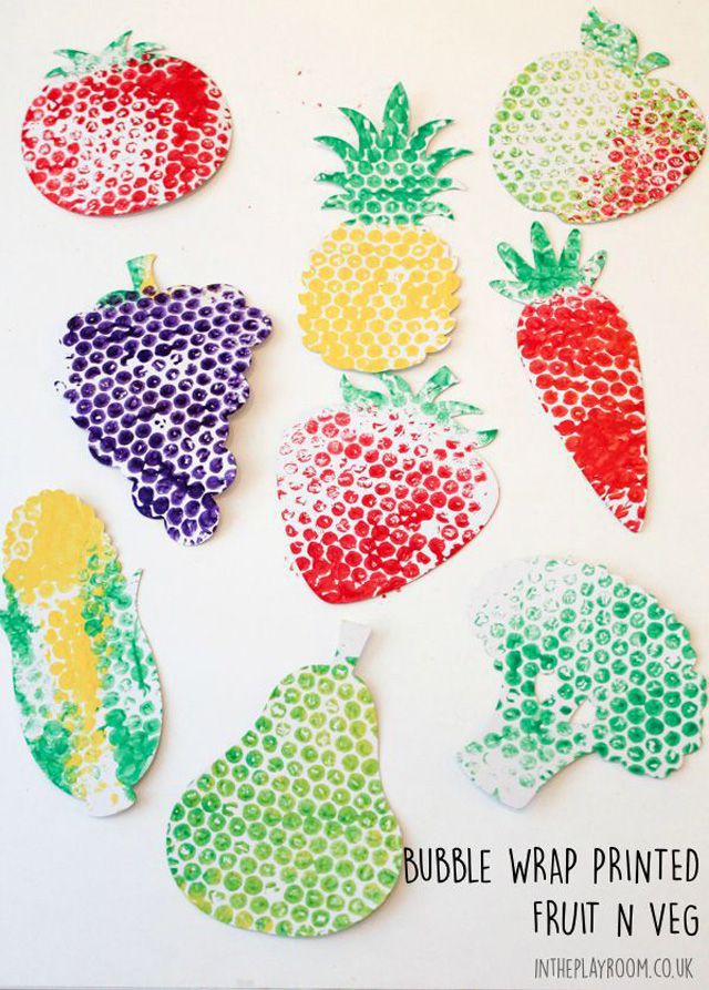 汽泡纸印刷的水果