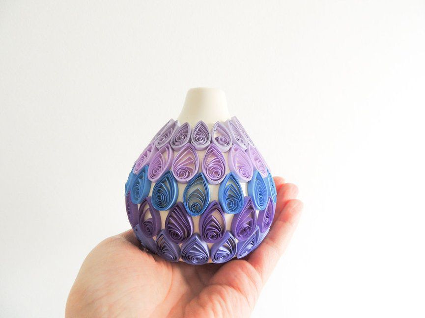 Quilled vase