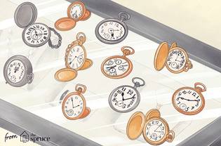 Illustration of stopwatches on glass counter