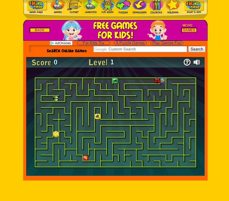 Screenshot of "A Maze Race II".