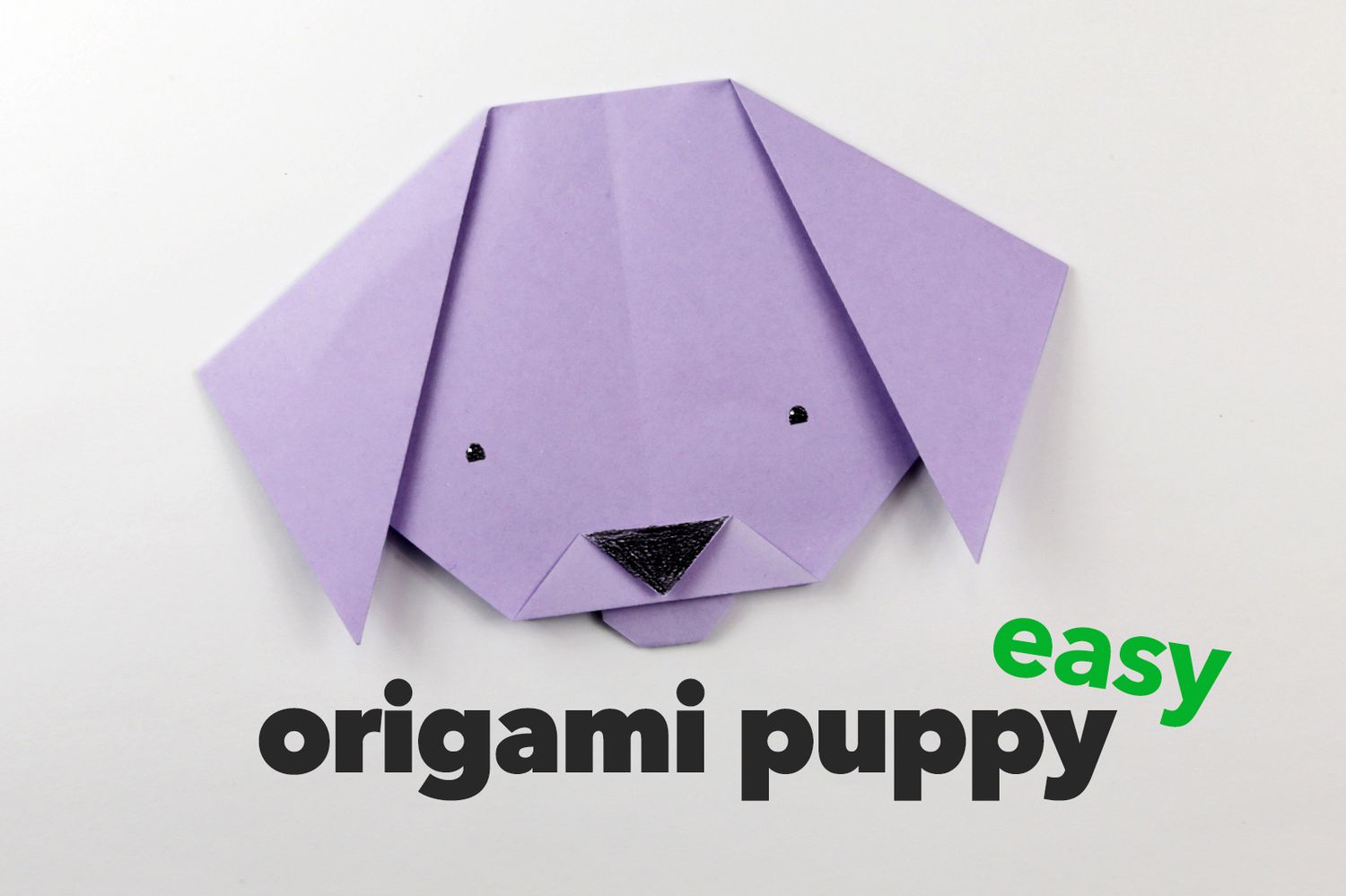 简单的折纸小狗狗说明