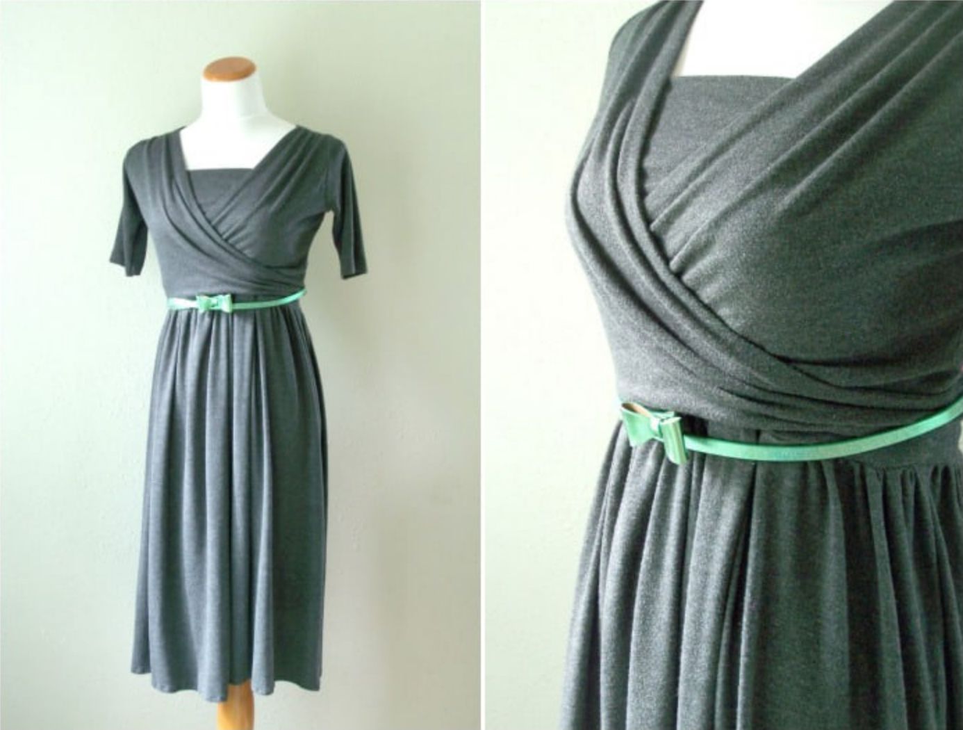 Two-Piece Knit Wrap Nursing Dress Pattern