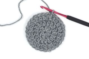 Circle worked in double crochet