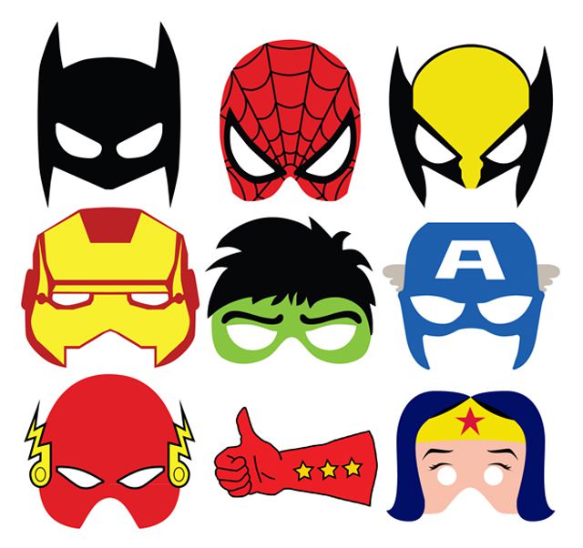 九个超级英雄面具